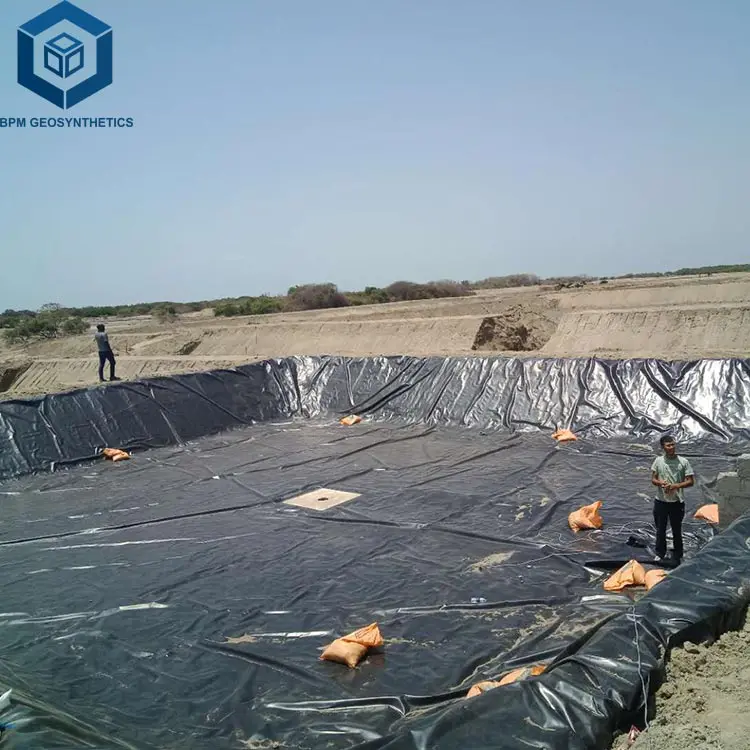 black hdpe fish farming pond liner geomembrane