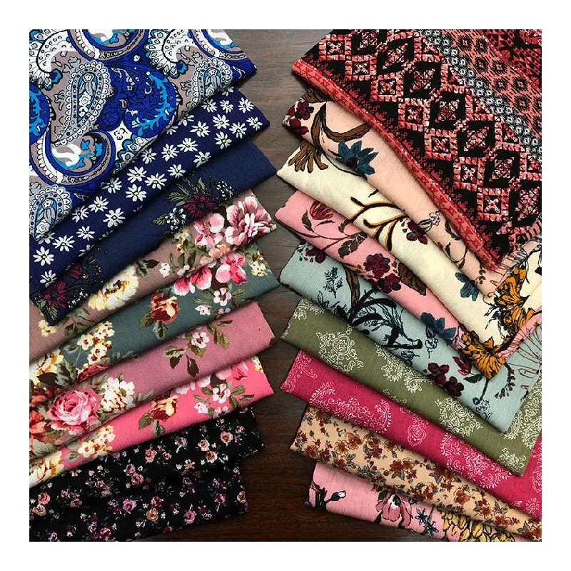 Изготовленная на заказ ткань из искусственного шелка, вискозы, вискозы и модала, блестящий креп