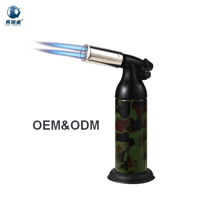 Gf-9262 мощная газовая зажигалка для барбекю, Бутановая горелка, Профессиональная кухонная портативная газовая зажигалка