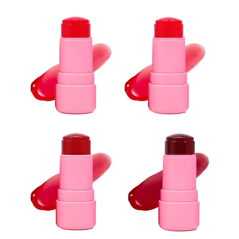 Face Cosmetic Vegan Mini Cheek Custom Blush Stick Make Up Blush Stick Packaging Custom Logo Jelly Blush Private Label