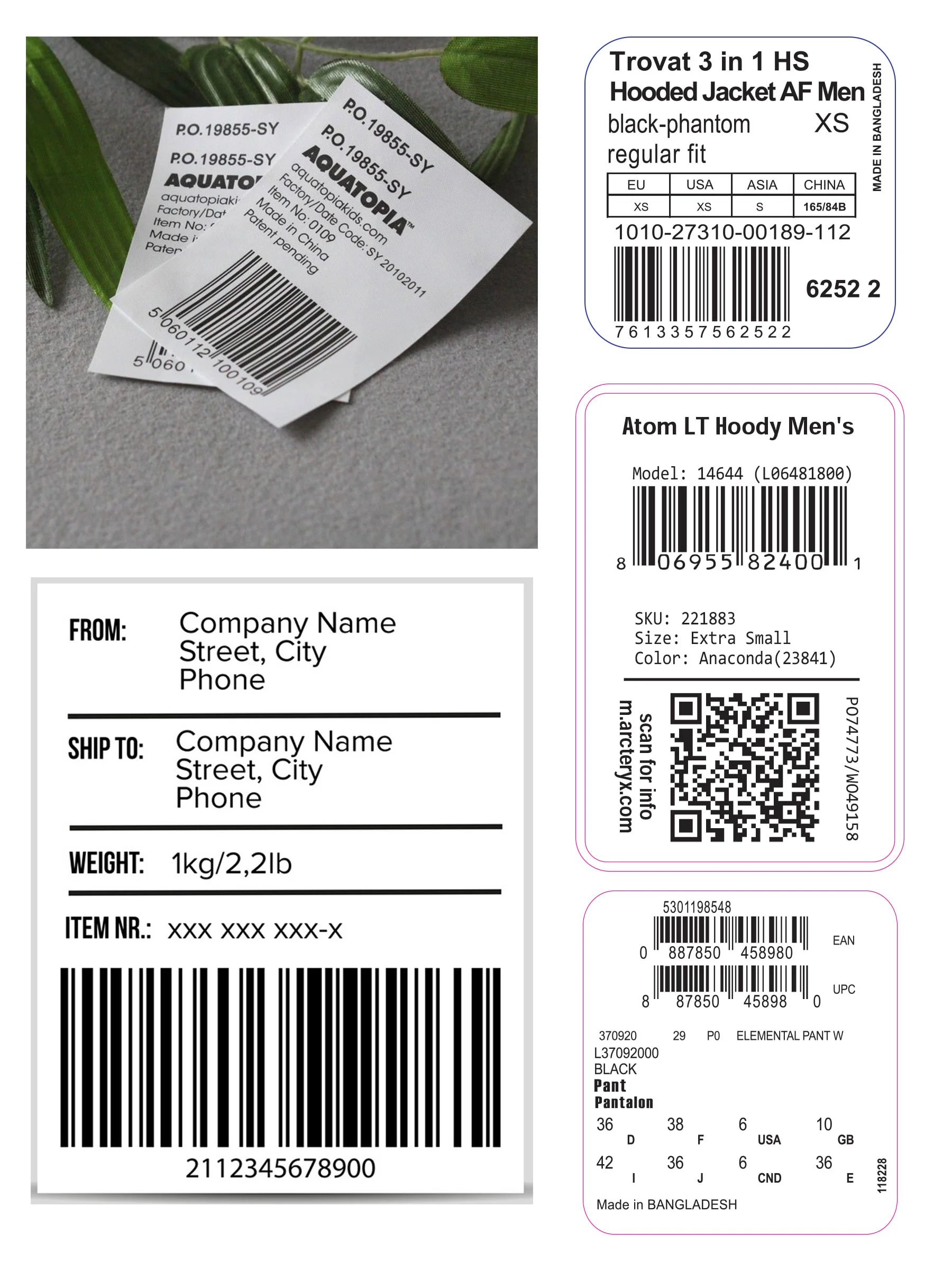 Заводская цветная наклейка для струйного принтера