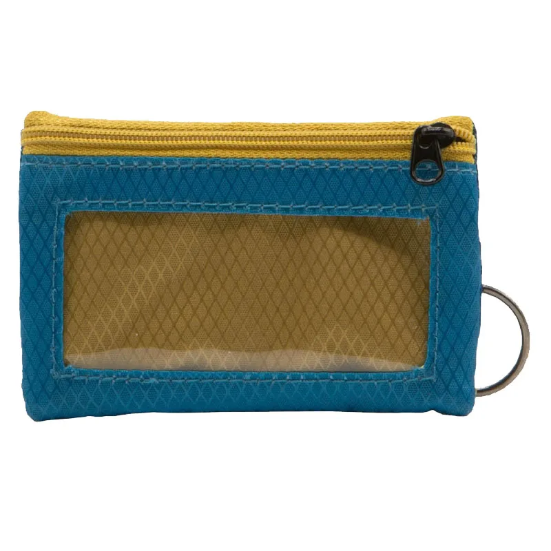 custom money pouch zipper coin purse risptop nylon casual men womens short wallet