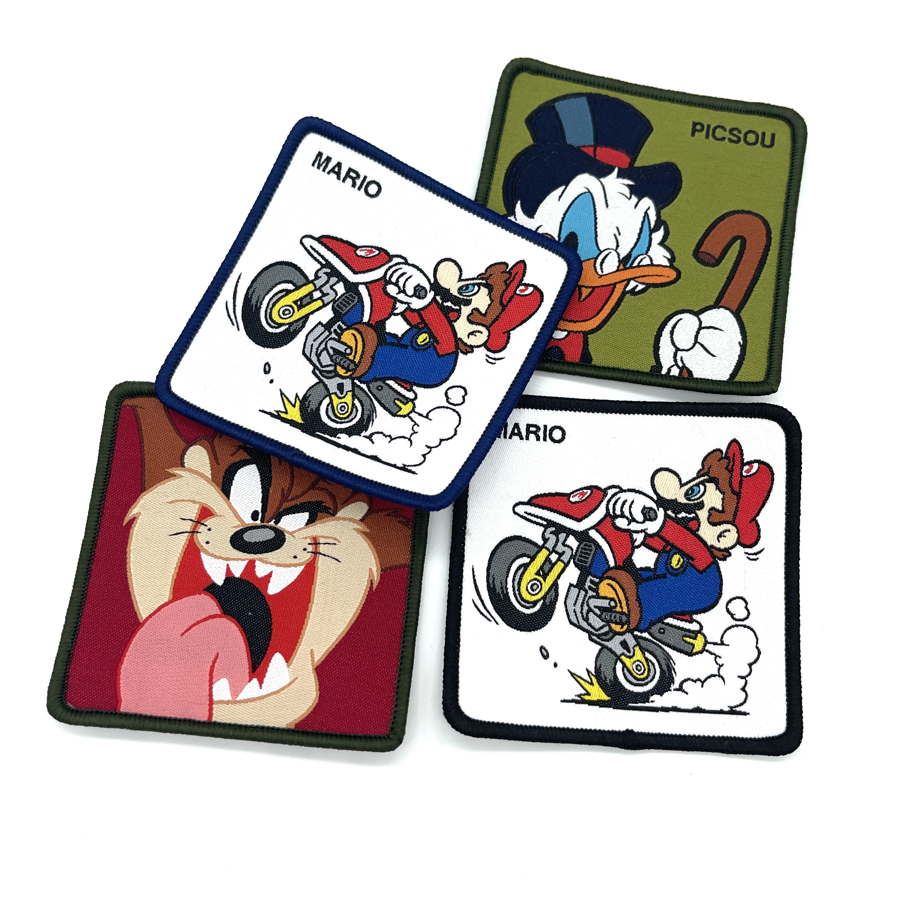 Фабричная оптовая продажа, индивидуальные вышитые значки, тканые джинсовые нашивки