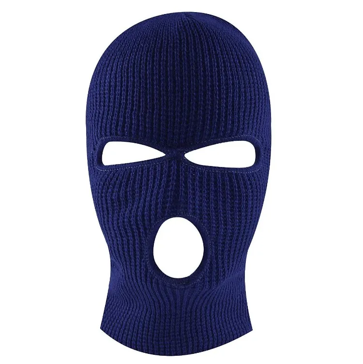 
Winter Outdoor Sports Knitted Face Cover Balaclava 3 Holes Face Ski Mask counter strike beanie 