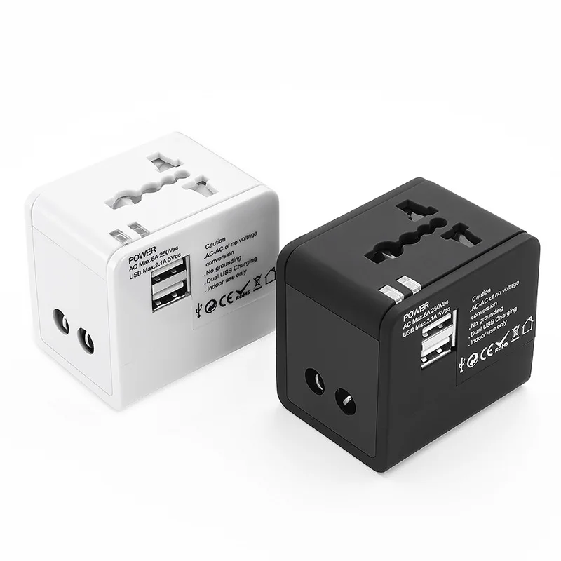 New Wholesale All In One Worldwide Travel Charger Multi Plug Adaptor Universal Travel Adapter with USB Type C