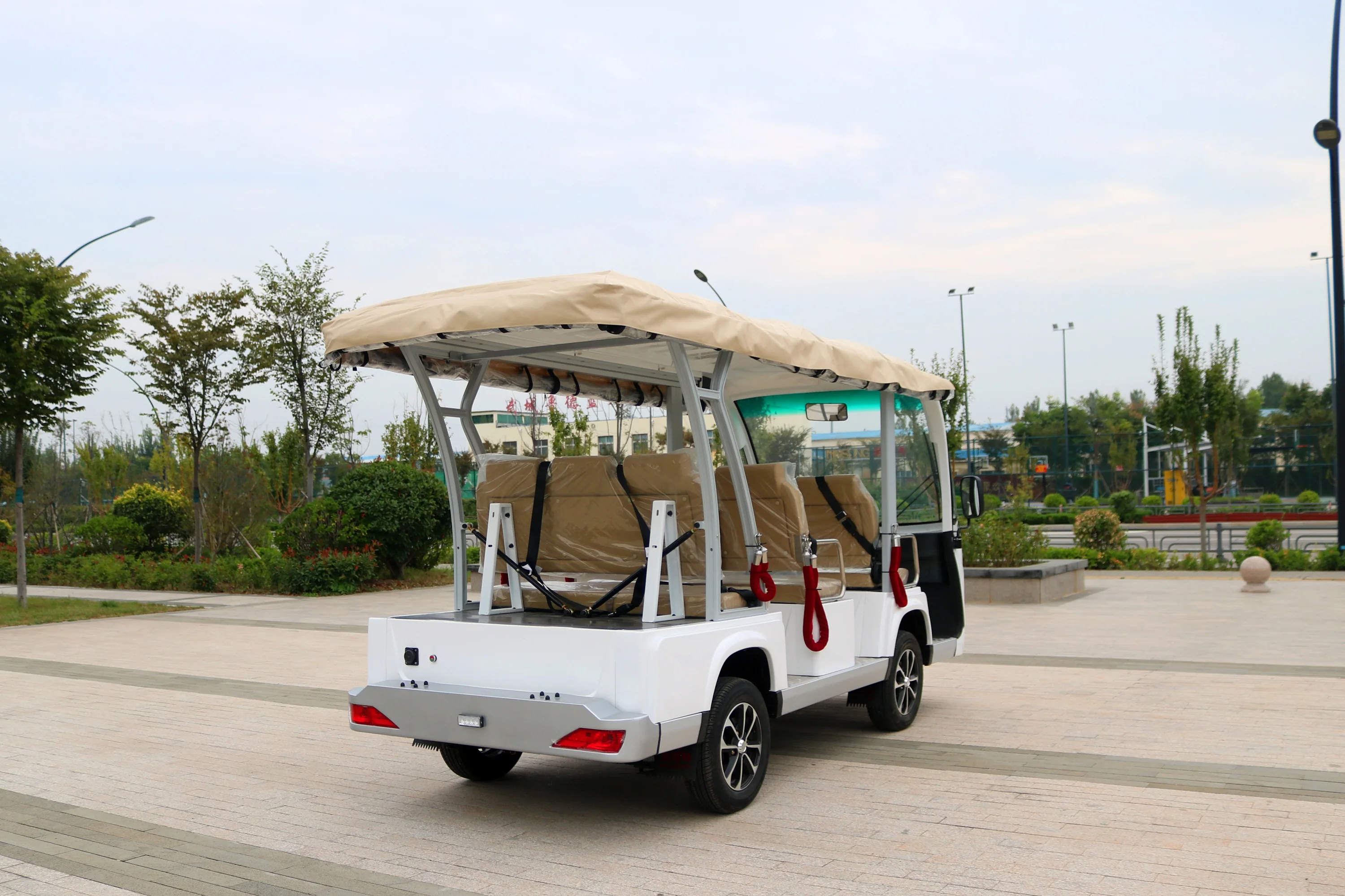 Brand New 8 Person 72V Electric Lifted Sitseeing Cart Off Road Buggy With Lithium Battery 8 Wheel Electric Golf Cart For Sale