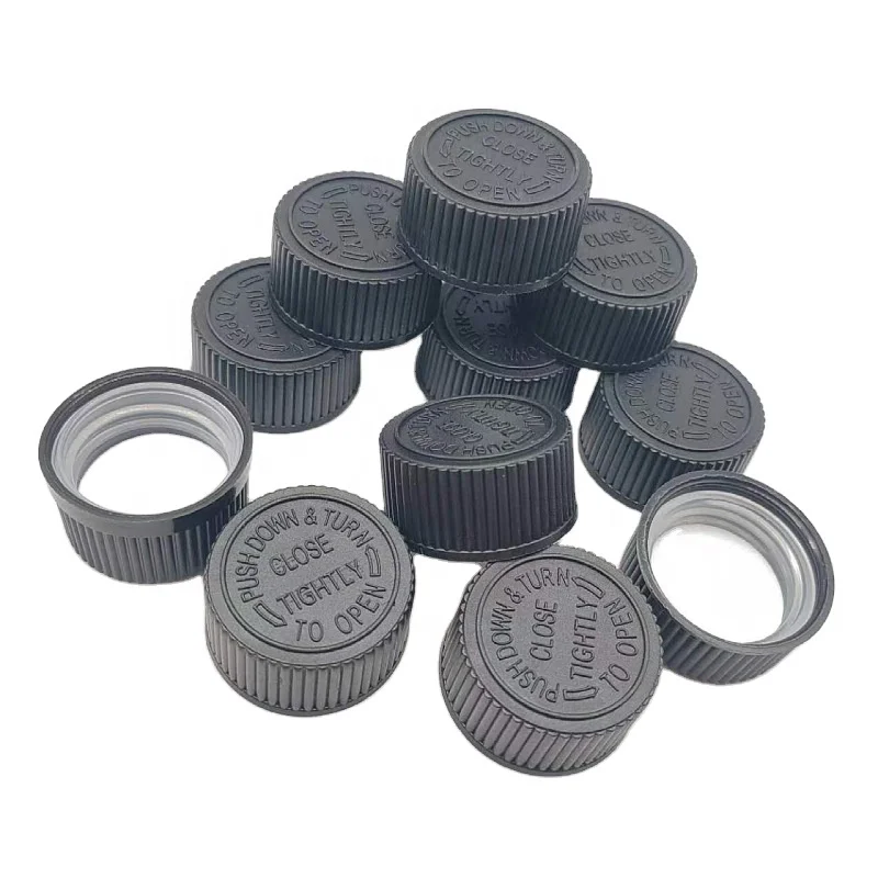 Hot Sale Child Safety Cap Twist Lock lids CRC Cap Medicine Bottle Screw Cap 20mm 24mm 28mm Plastic Bottle Health Product