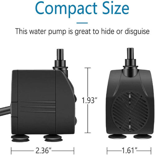 JR-350 High Efficiency Mute Electric Pump Mini Submersible Water Pump for Fish Pond Pool