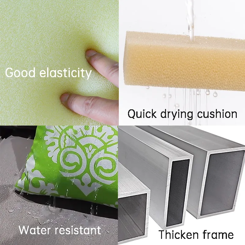 Sectional Sofa  Patio Modular Aluminum Garden Outdoor Furniture Set For Sale