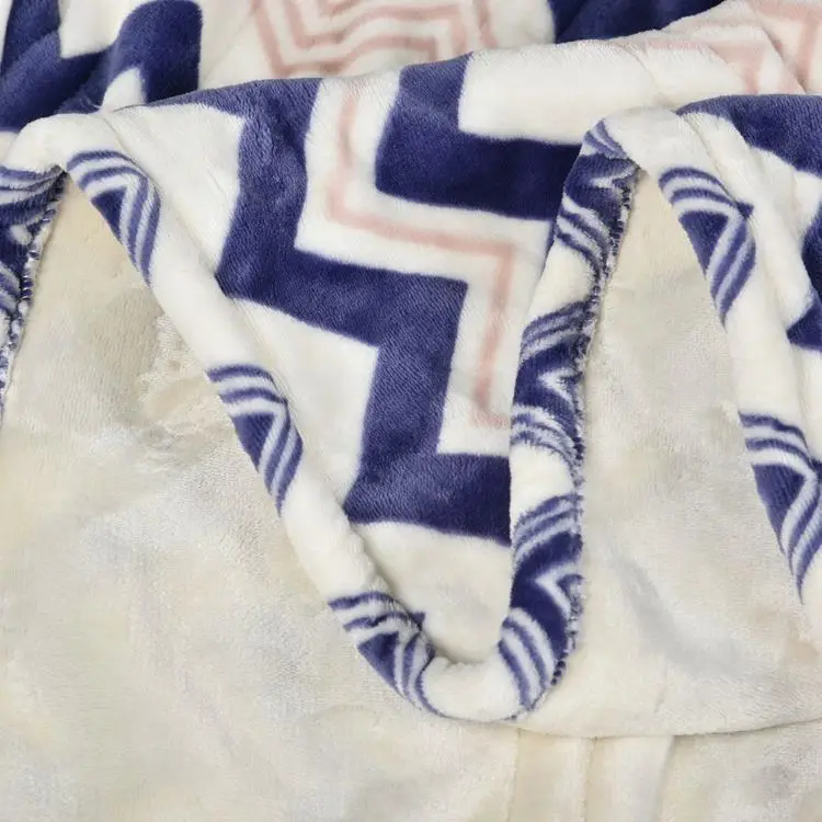 OEM & ODM Home Rectangular Printed Blue heater blanket electric