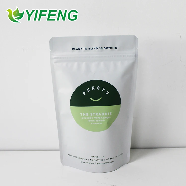 Custom Foil Coated Moisture Proof Resealable Plastic Packets Dried Fruit Pouch For Snack Food Dried Mango Packaging Bag