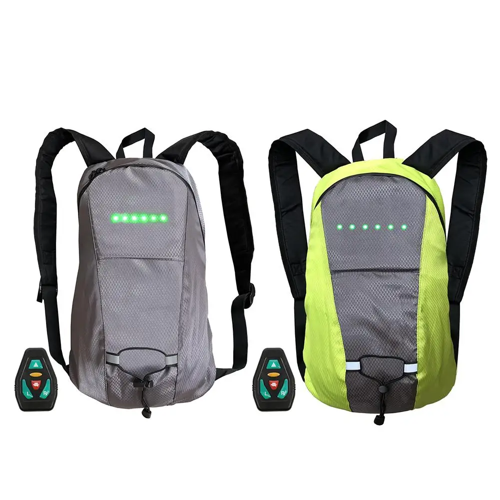 Cycling Sports Backpack Daypack Road LED Direction Indicator Waterproof LED Glowing Reflective Turn Signal Backpack