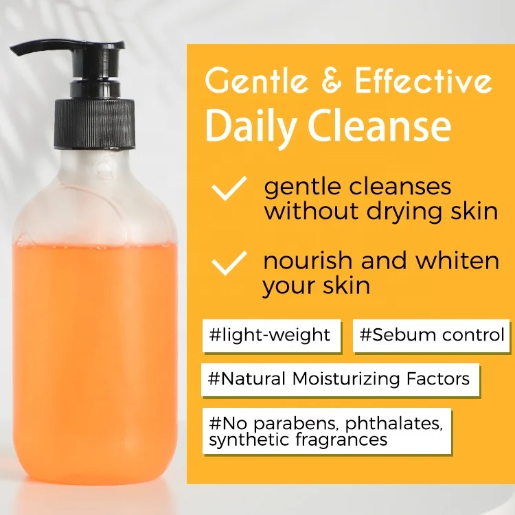 OEM body wash private label papaya extract shower gel moisturizing lasting fragrance body shower