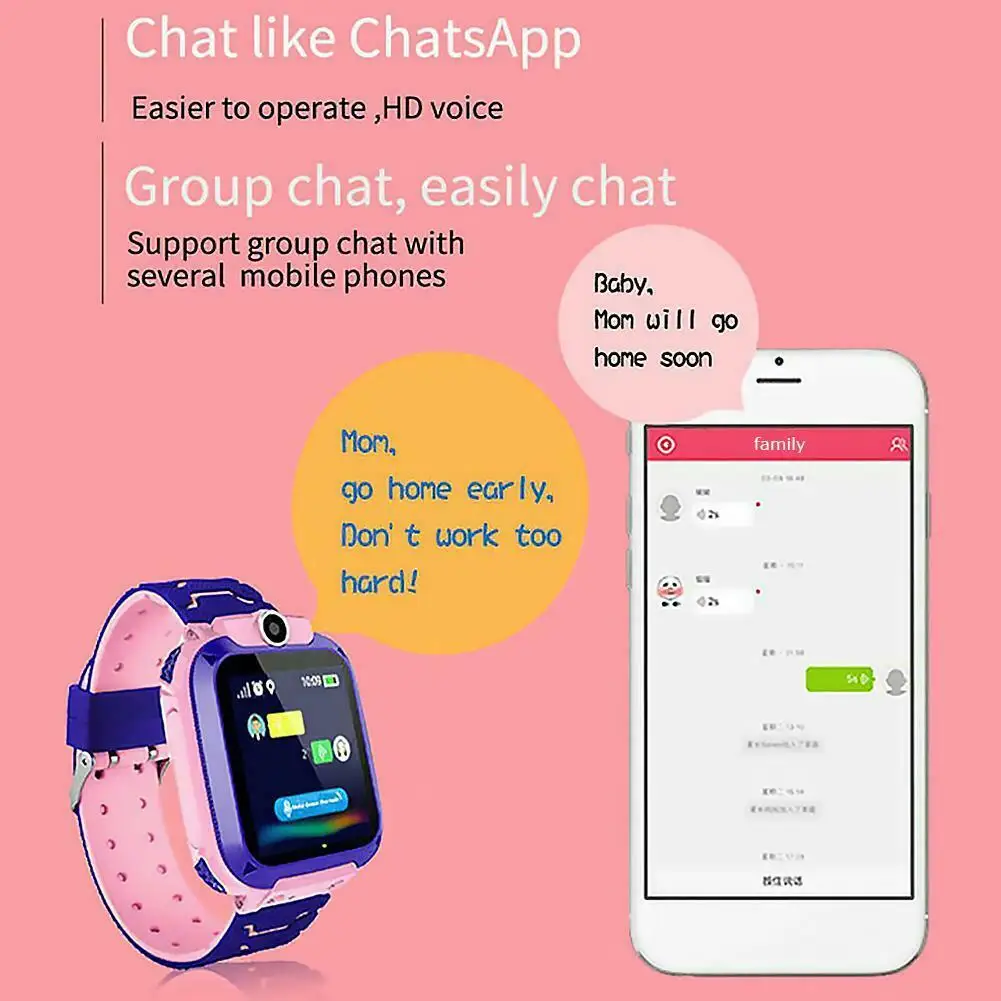 Q12 Kids Watch 1.44 inch 400mAh LBS Positioning IP67 Anti-lost Smart Watch Tracker SOS Call GSM SIM Xmas Gifts For Child Kids