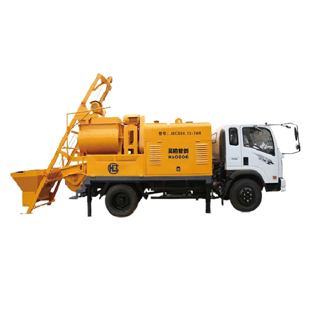 2021 New arrival Changsha truck mounted stationary mixer pumps concrete pumps in Egypt for construction
