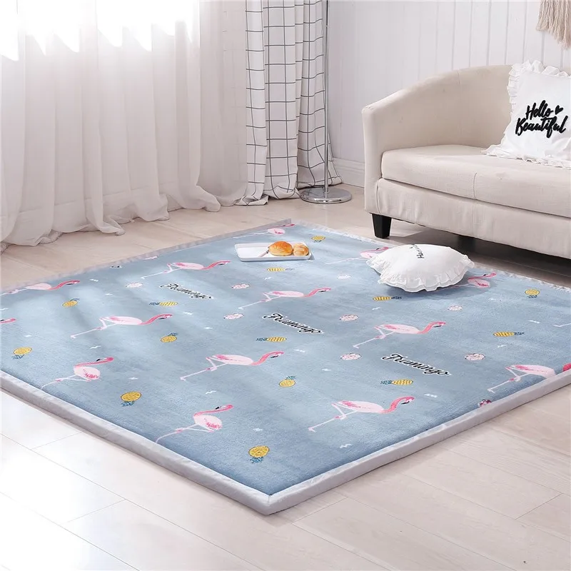 Modern style Tatami rug Bedroom bedside baby fall mat living room carpet wide edge process bedroom carpet