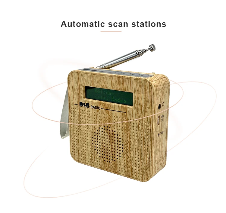 
New Style Portable DAB /DAB+ digital Clock radio with BT and big rechargeable battery 