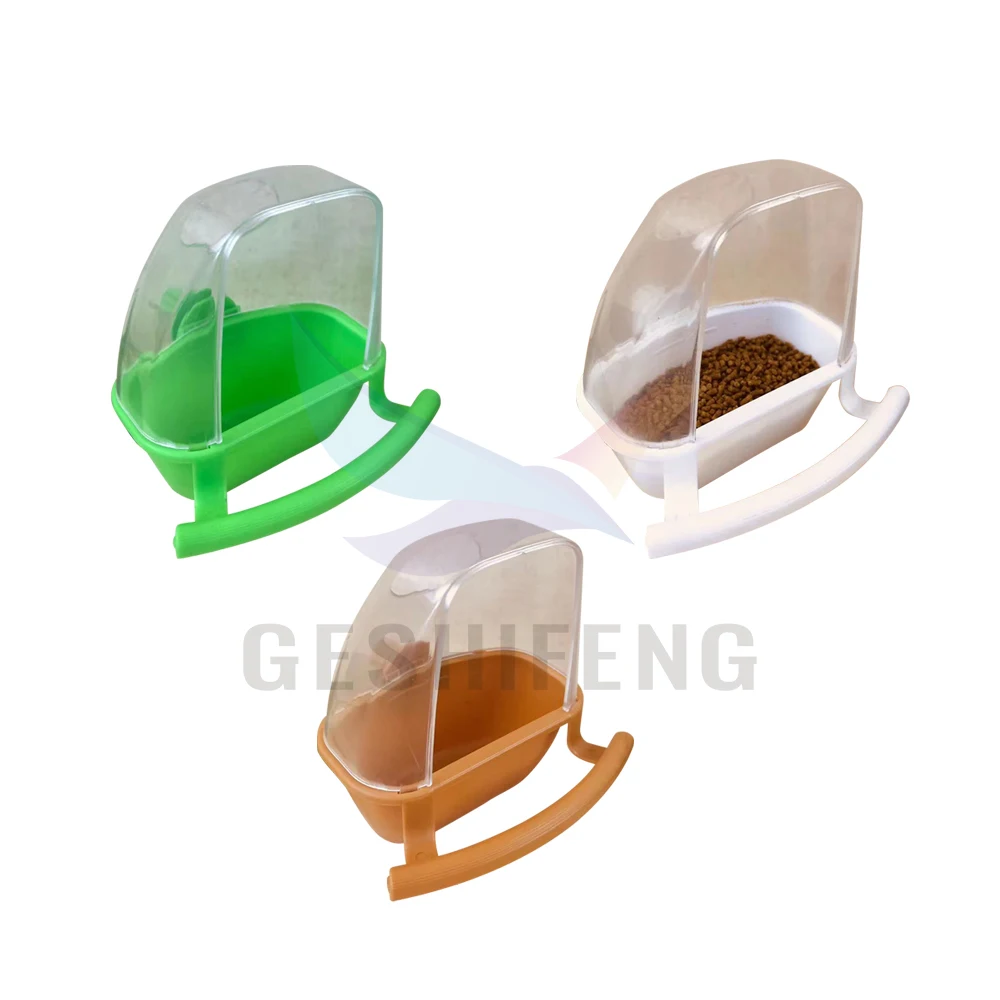 GESHIFENG New Style Bird Cage Feeder Parrot Birds Water Hanging Bowl Parakeet Feeder