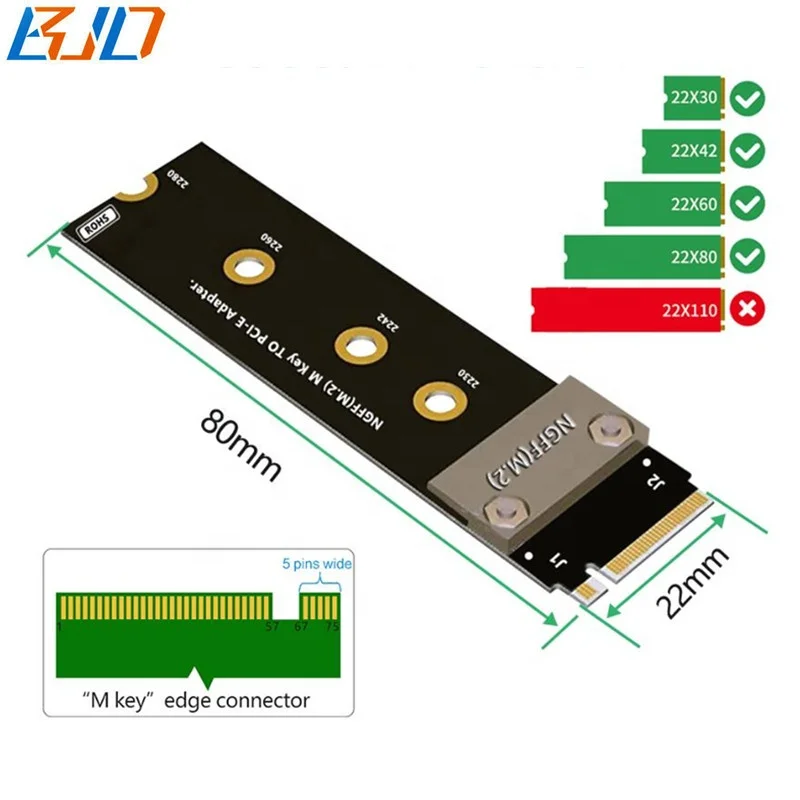  NVMe NGFF M.2 М-ключ для U.2 SFF-8639 адаптера Удлинительный кабель NVME SSD жесткий