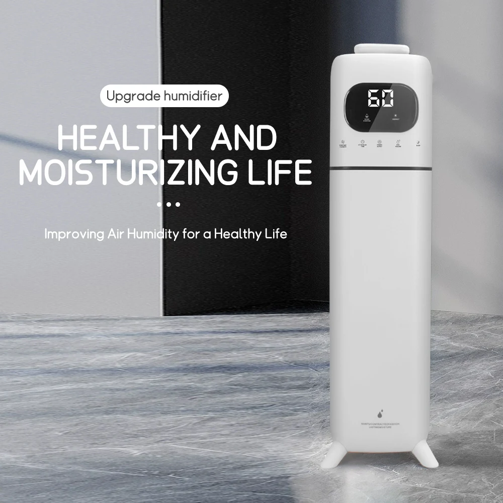 Hot Sale Wholesale Big Digital Display Touch Screen Household Quiet Top Fill Cool Mist Ultrasonic Humidifier