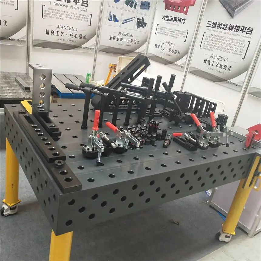 3d Welding Table 1000*1000mm Nitrided Against Welding Spatter And Anti-rusting High Performance For Small Welding Structures