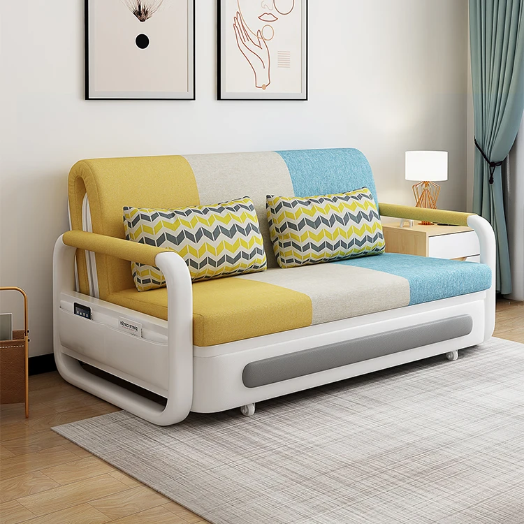 Cheep Price Home Living Room Folding Furniture Steel Frame 1m 1.2m 1.5m 1.8m Modern Sofa Cum Bed