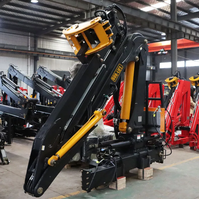 Bob-Lift Forest Mobile Truck Timber Crane Knuckle Boom Truck Mounted Forestry Machinery Crane