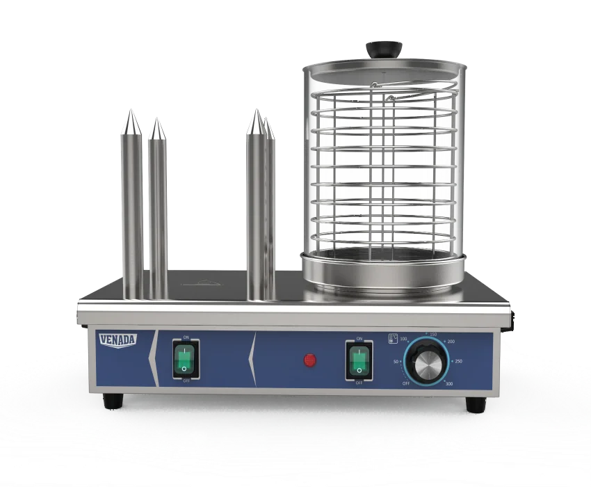 Restaurant Professional Electric Hot Dog Steamer Roller Grill Sausage Food Steamer Hot Dog Warmer Machine With 6 Sticks