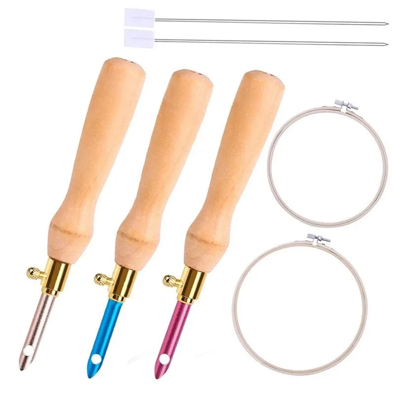 Punch Needle Diy Embroidery Sets Punch Needle Sewing Practical Magic Embroidery Pen Set