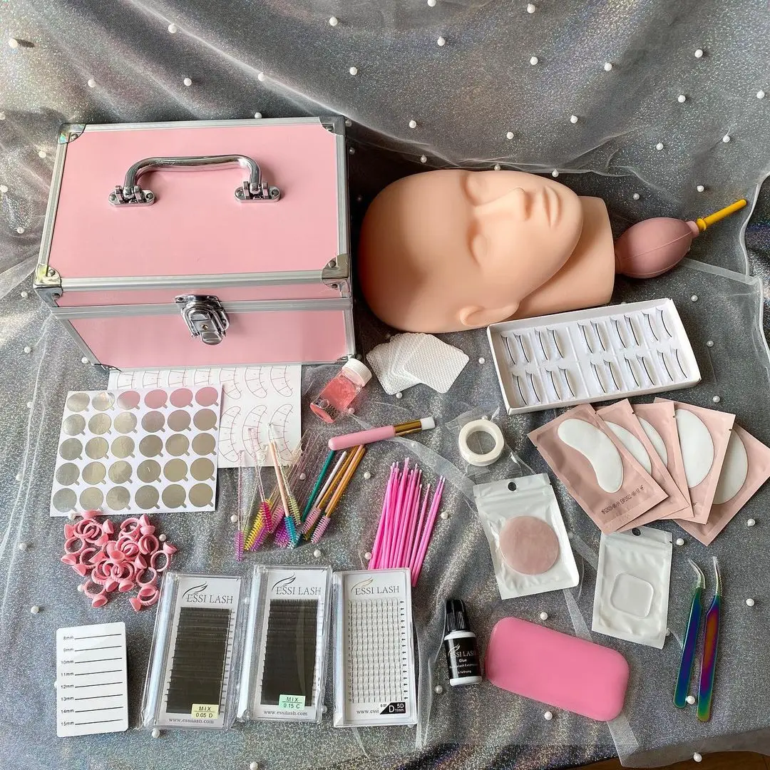 Professional Eyelashes Extensions Tools Accessories Training Starter Kits Sets Box