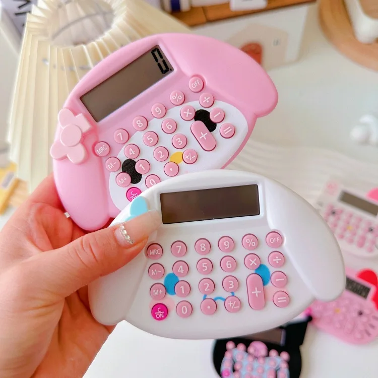 Hot Sale Anime Student Handheld Calculator kawaii anime HelloKittyKuromi desk calculator office school stationery student gifts