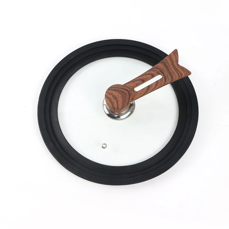 Heat Proof High Quality Universal  Silicon Lids Different Sizes AvailableTempered Glass Lid Kitchen Tools silicone pot lid