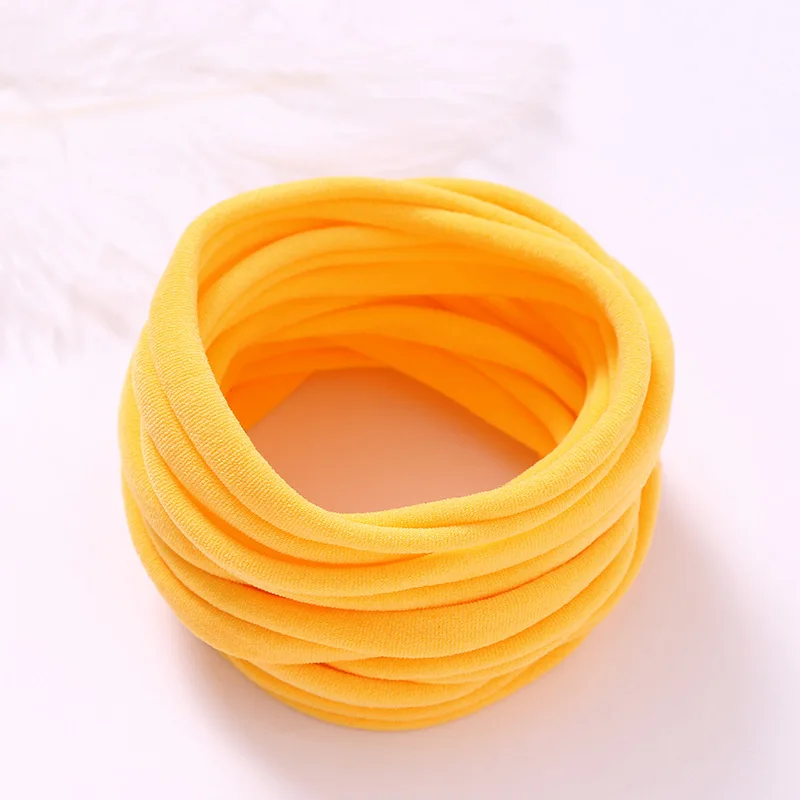 Baby Girls One Size Fits Bulk Wholesale Super Soft Stretchy DIY Nylon Nude Headbands Hairbands 2021 for DIY Craft