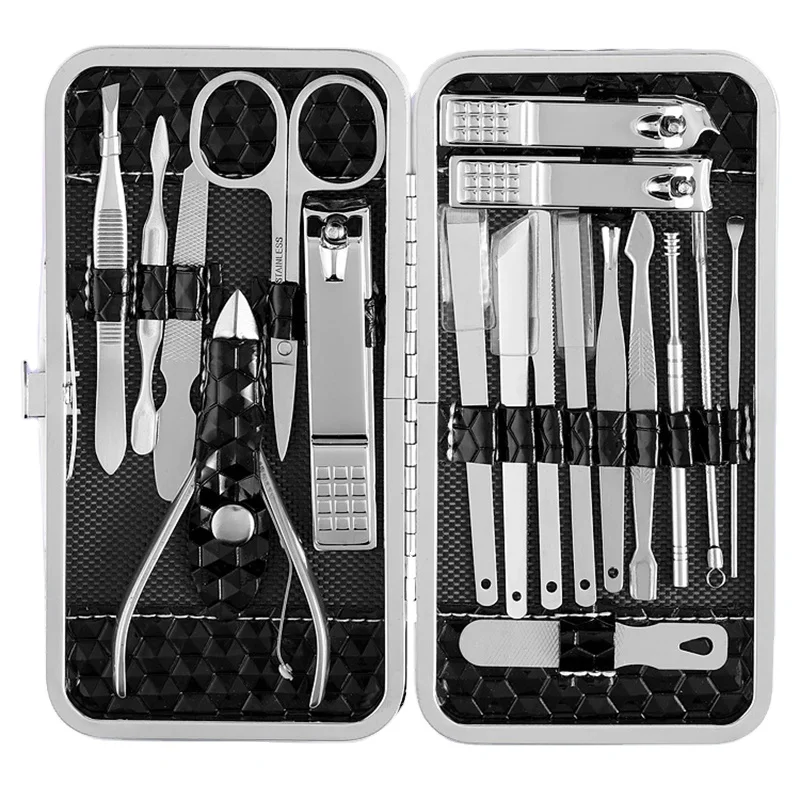 18pcs Nail care pedicure manicure kit Private Label Manicure Pedicure Set