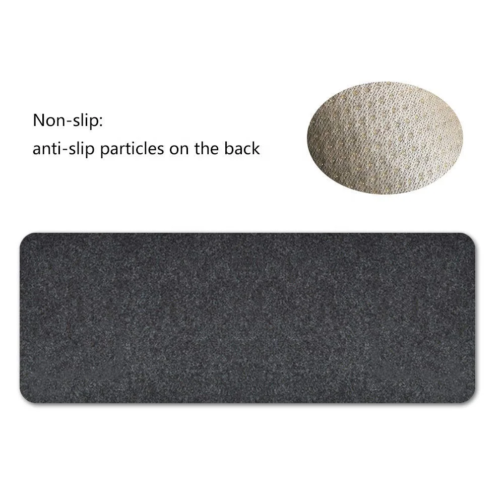 Custom Logo Large Extended Felt Base Desk Mouse Pad Protector Non-slip Writing Mat for Office