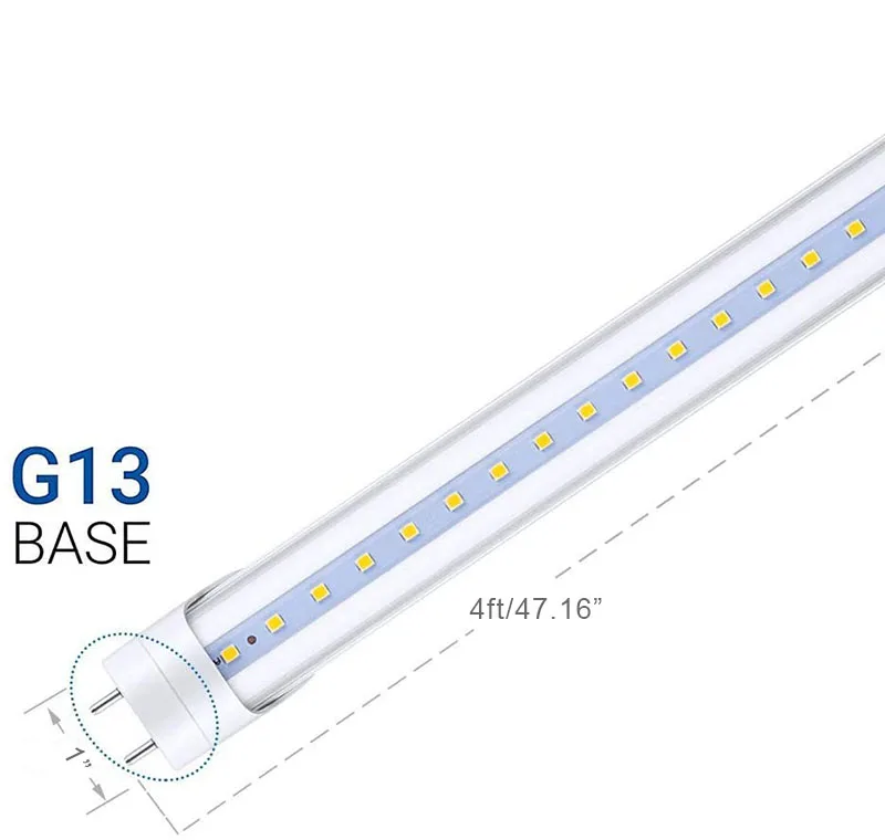 Переключатель CCT/мощности 4ft T8 Светодиодная лампа