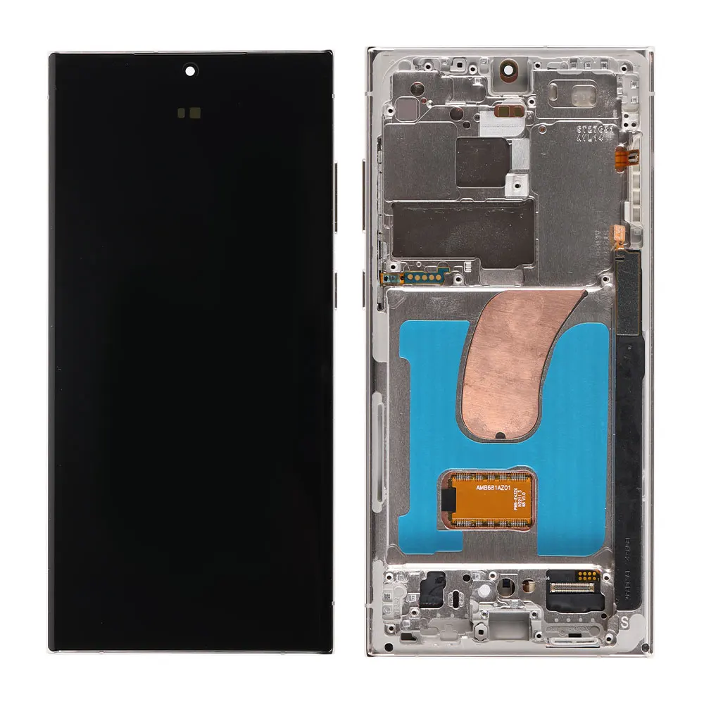 Wholesaler Mobile Phone LCDs Super OLED Screen for Samsung S23 Ultra Support Fingerprint Display