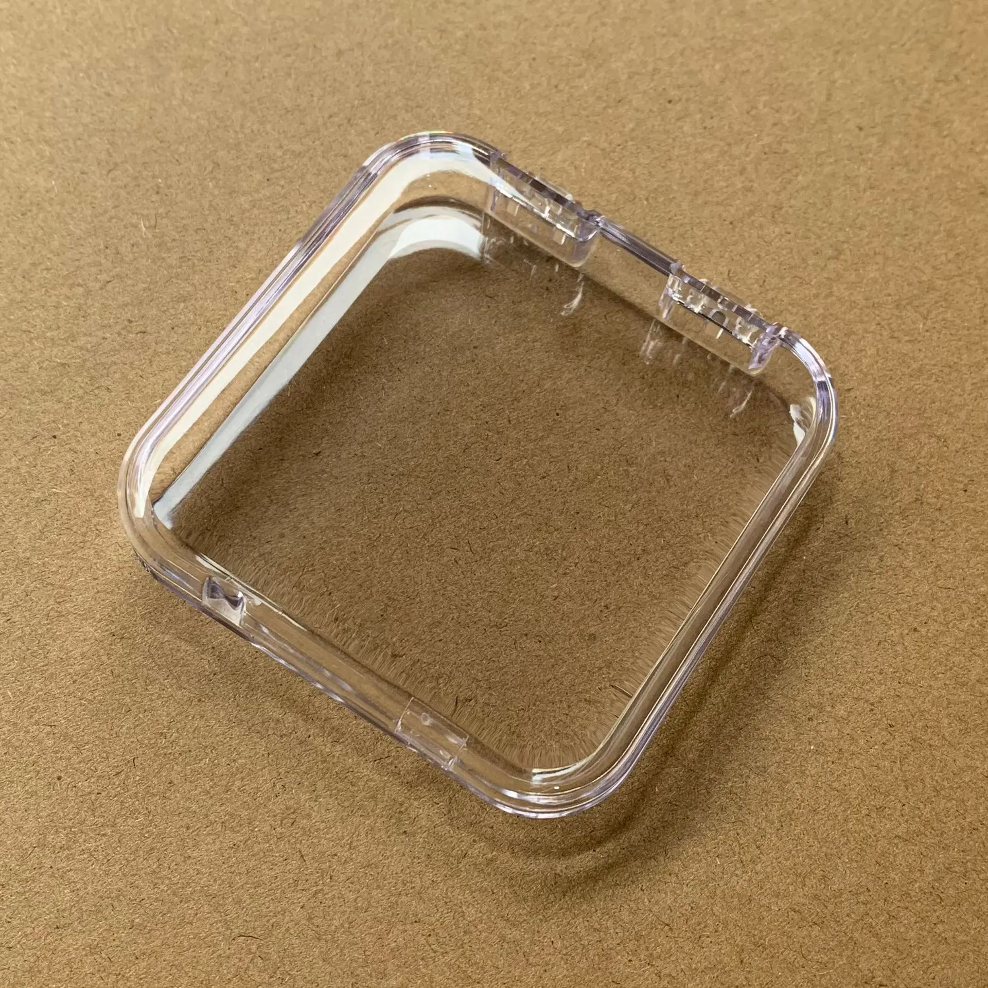 Press On Nails Empty Packaging Box Pink Dust Proof Nails Transparent Organizer Packaging Box For Artificial Nails