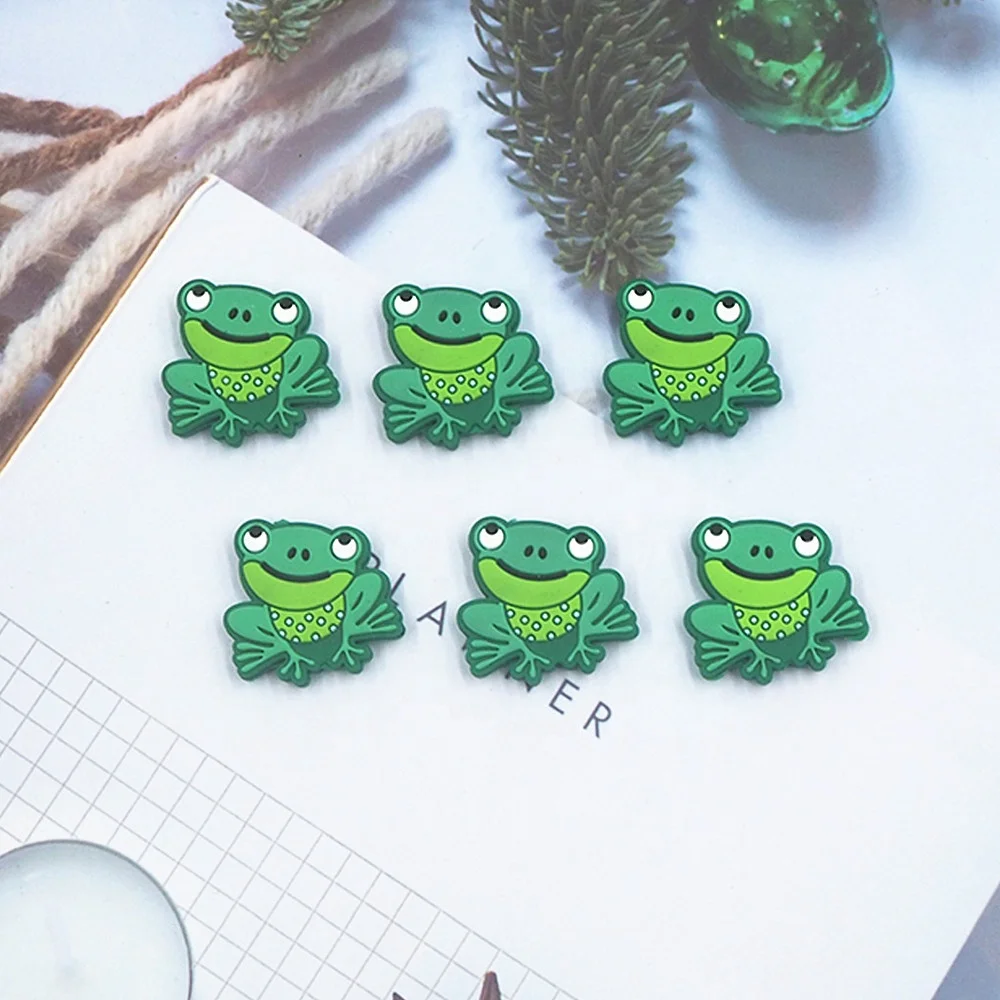 CHENKAI BPA Бесплатно Детские грызунки жевательная игрушка животное лягушка силиконовые бусины для ручек оптом