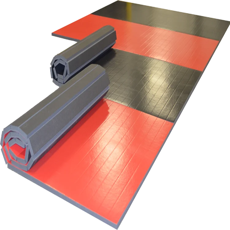 Rollout Mat Supplier surface Carpet Jiujitsu Bjj Roll Out Mats Various thicknesses PVC Vinyl Roll Out Wrestling Mats
