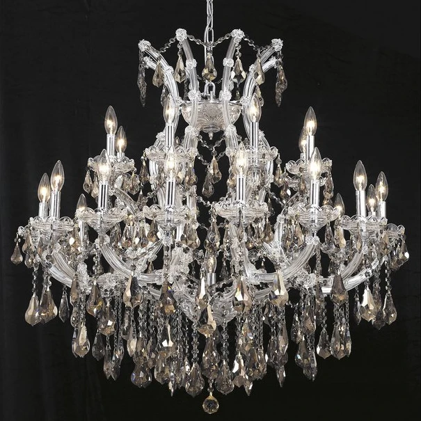 hotel villa church luxury crystal chandelier cognac lighting indoor bedroom decoration maria theresa chandelier wholesale