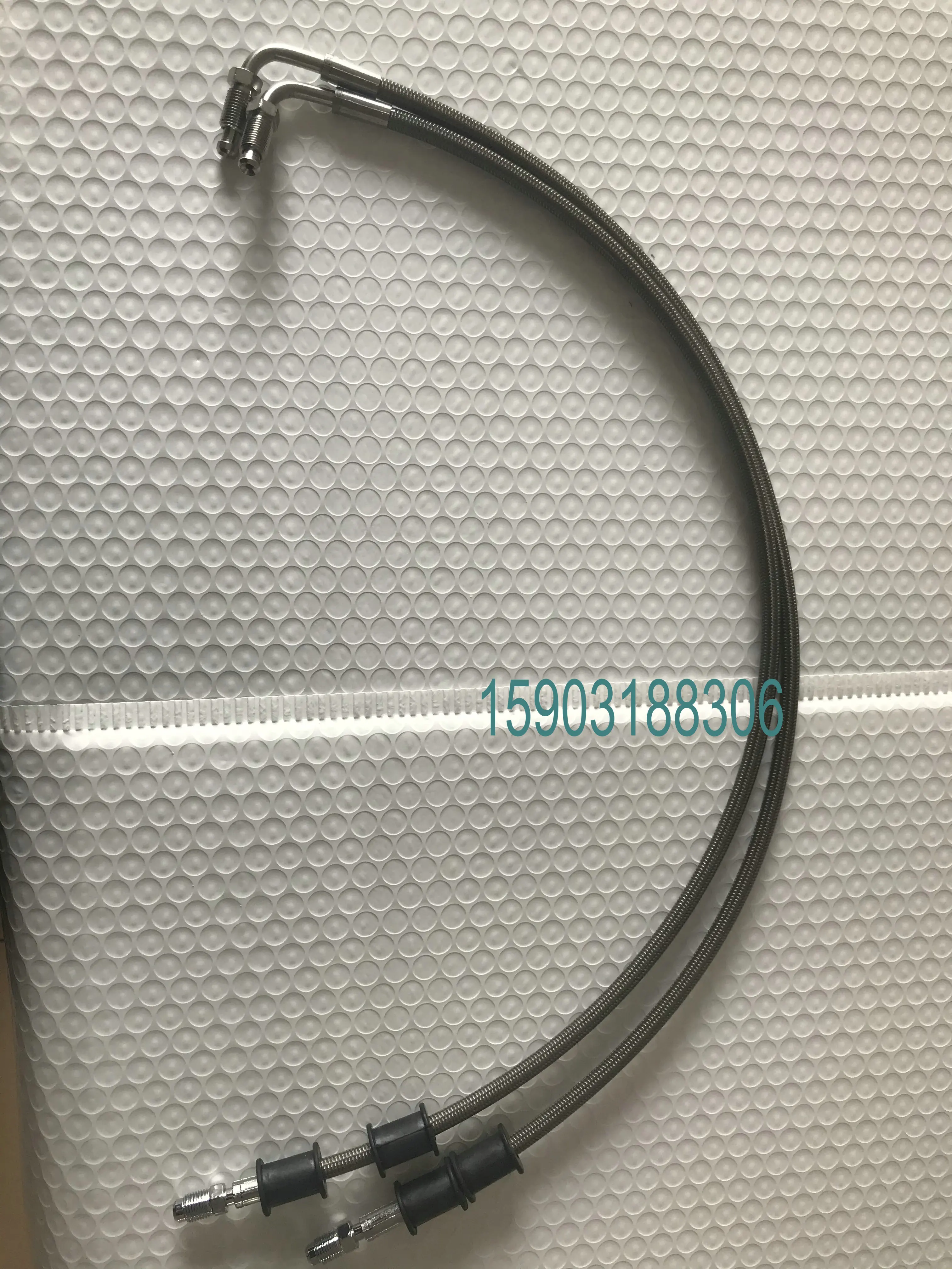 Автозапчасти, Тормозная Линия для мотоцикла, оплетка из нержавеющей стали, ПТФЭ труба с M10X1, штекерные фитинги