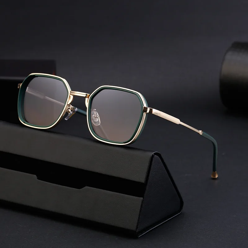 5G69 Steampunk Sunglasses Men 2024 Luxury Brand Design Oval Punk Sun Glasses For Male Vintage Metal Frame Eyewear Shades UV400