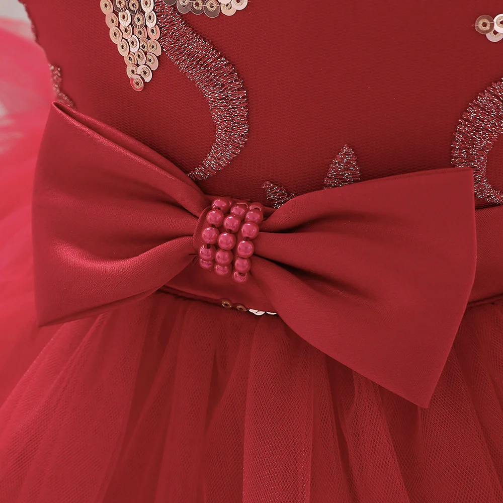 Wholesale elegant kids birthday dress baby girl summer dress for wedding