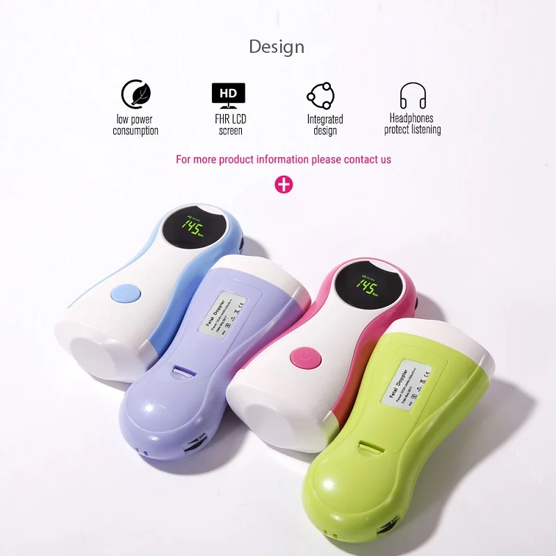 High-fidelity Sound Ultrasonic Baby Heart Household Pregnant Baby Heartbeat Monitor Portable Monitor Fetal Doppler