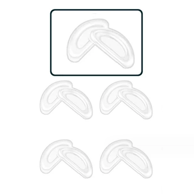 Glasses Concave Convex  Patch Silicone Soft Nose Pad Silicone Anti Drop Rest Transparent Black Nose