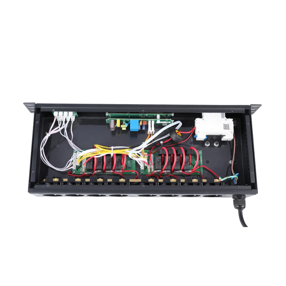 19 дюймов Смарт интеллигентая (ый) 1U 8 способ Германия металлический корпус БРП розетка для интернет-центр обработки данных