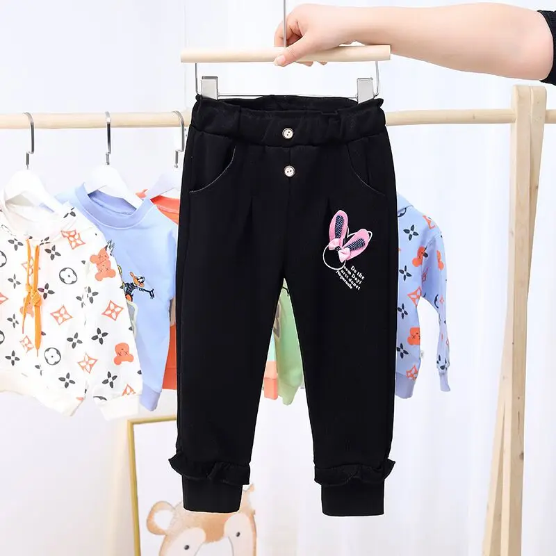 
Factory Price Popular Soft Comfortable Girls Kids Trousers Long Pant(0-6 years) 