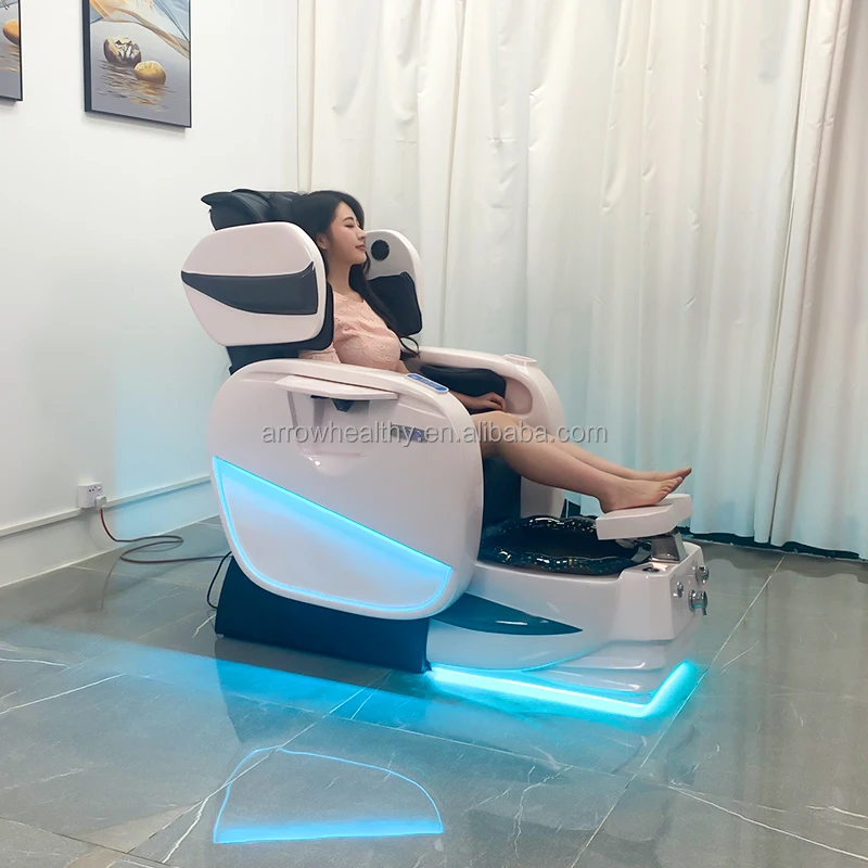 Arrow Healthy luxury pedicure spa massage chair for nail no plumbing pedicure chair foot spa massage pedicure chair with