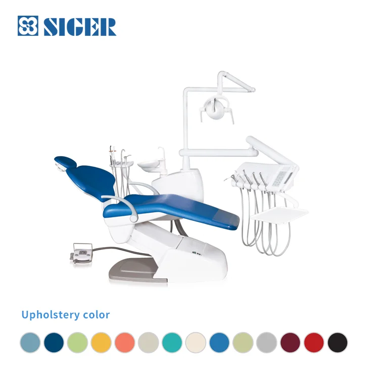 
Free spare parts SIGER V1000 CE approved lever- type foot high quality foshan best China cheap dental chair for dental clinic 